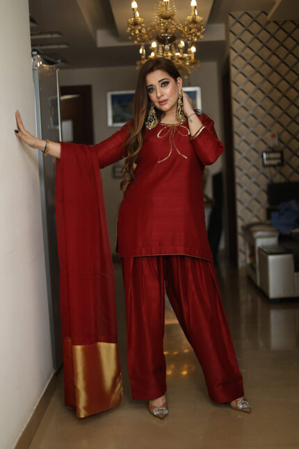 Our Elegant Light Embroidered Farshi Salwar Suit